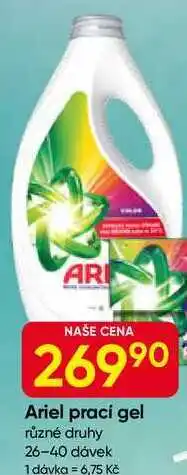 Hruška Ariel praci gel různé druhy 26-40 dávek nabídka