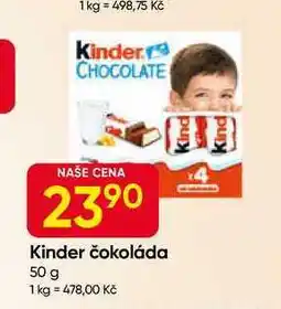 Hruška Kinder čokoláda 50 g nabídka