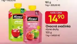 Hruška Hamé Ovocná svačinka různé druhy 100 g nabídka