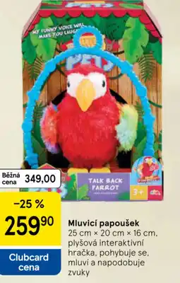 Tesco Mluvicí papoušek nabídka
