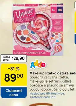 Tesco Make-up lízátko dětská sada nabídka