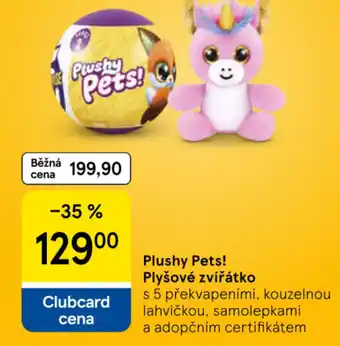 Tesco Plushy Pets! Plyšové zvířátko nabídka