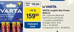 Tesco VARTA Longlife Max Power Baterie nabídka