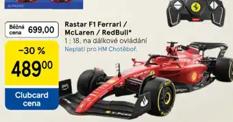 Tesco Rastar F1 Ferrari / McLaren / RedBull nabídka