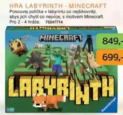 Dráčik Hra labyrinth - Minecraft nabídka