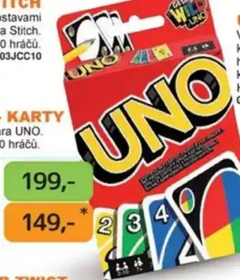 Dráčik Uno - Karty nabídka