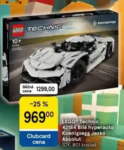 Tesco LEGO Technic 42184 Bílé hyperauto Koenigsegg Jesko Absolut nabídka