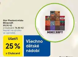 Tesco Stor Plastová miska Minecraft nabídka