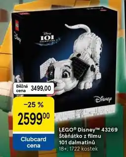 Tesco LEGO Disney 43269 Štěňátko z filmu 101 dalmatinů nabídka