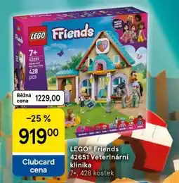 Tesco LEGO Friends 42651 Veterinární klinika nabídka