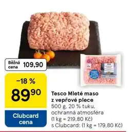 Tesco Tesco Mleté maso z vepřové plece nabídka