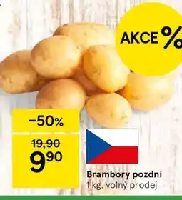Tesco Brambory pozdní nabídka