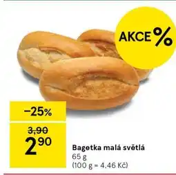Tesco Bagetka malá světlá nabídka