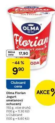 Tesco Olma Florian Jogurt smetanový ochucený nabídka