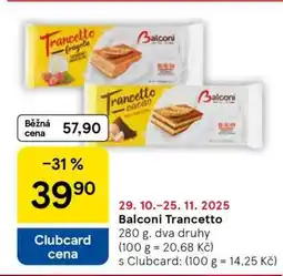 Tesco Balconi Trancetto nabídka