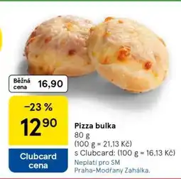 Tesco Pizza bulka nabídka