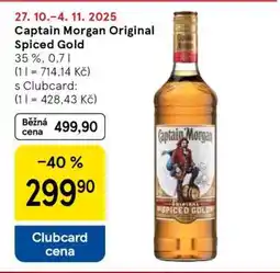 Tesco Captain Morgan Original Spiced Gold nabídka