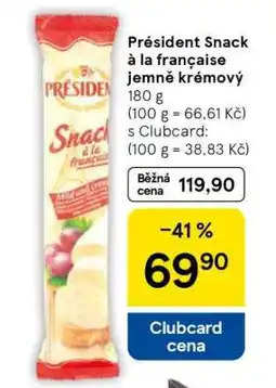 Tesco Président Snack à la française jemně krémový nabídka