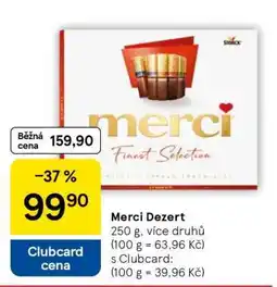 Tesco Merci Dezert nabídka