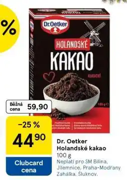 Tesco Dr. Oetker Holandské kakao nabídka