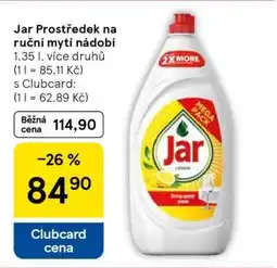 Tesco Jar Prostředek na ruční mytí nádobí nabídka