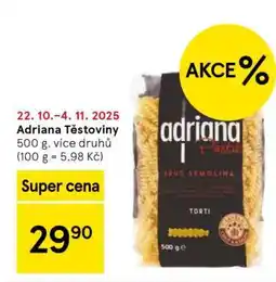 Tesco Adriana těstoviny nabídka