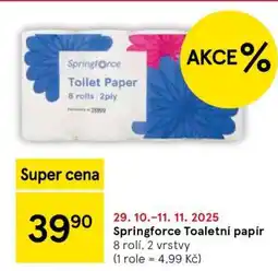 Tesco Springforce Toaletní papír nabídka