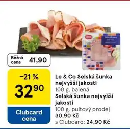 Tesco Le & Co Selská šunka nejvyšší jakosti nabídka