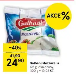 Tesco Galbani mozzarella nabídka