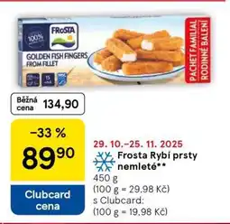 Tesco Frosta RYBÍ PRSTY NEMLETÉ nabídka