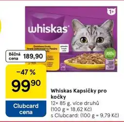 Tesco Whiskas kapsičky pro kočky nabídka
