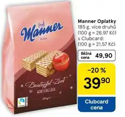 Tesco Manner oplatky nabídka