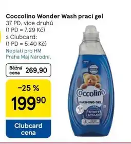 Tesco Coccolino Wonder Wash Prací gel nabídka