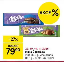 Tesco Milka Čokoláda nabídka