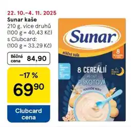 Tesco Sunar Kaše nabídka
