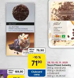 Tesco Tesco Finest Sušenky nabídka