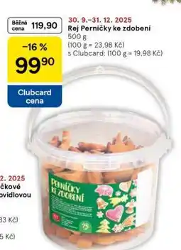 Tesco Rej Perníčky ke zdobení nabídka