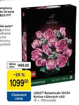 Tesco LEGO Botanicals 10374 Kytice růžových růží nabídka
