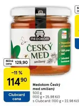 Tesco Medokom Český med smíšený nabídka
