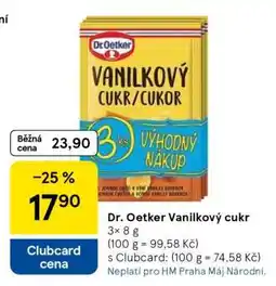 Tesco Dr. Oetker Vanilkový cukr nabídka