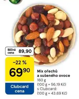 Tesco Mix ořechů a sušeného ovoce nabídka