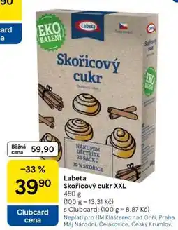 Tesco Labeta Skořicový cukr XXL nabídka