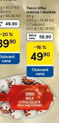 Tesco Tesco Síťka mléčná čokoláda nabídka