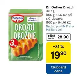 Tesco Dr. Oetker Droždí nabídka