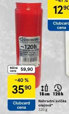 Tesco Náhradní svíčka olejová nabídka