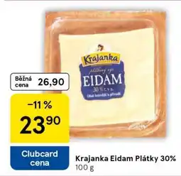 Tesco Krajanka Eidam plátky 30% nabídka