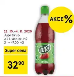 Tesco Jupí sirup nabídka