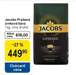 Tesco Jacobs Pražená zrnková káva nabídka