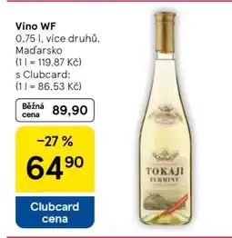 Tesco Víno WF nabídka