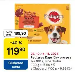 Tesco Pedigree kapsičky pro psy nabídka